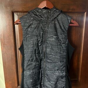 Smartwool Black Hooded Vest with White Accents